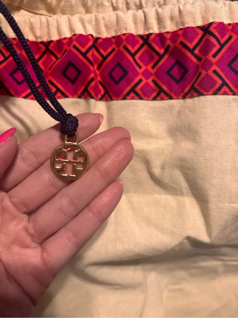 Tory Burch canvas dust bag drawstring closure *2 for 20*
